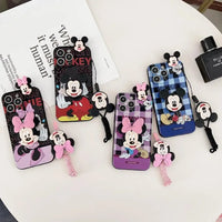 Mickey Minnie Trendy Phone Case with Strap (For iPhones) - Bear Hugs