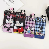 Mickey Minnie Trendy Phone Case with Strap (For iPhones) - Bear Hugs