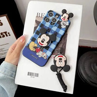 Mickey Minnie Trendy Phone Case with Strap (For iPhones) - Bear Hugs