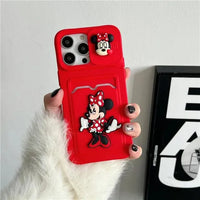 Mickey Minnie Wallet Phone Case (For iPhones) - Bear Hugs