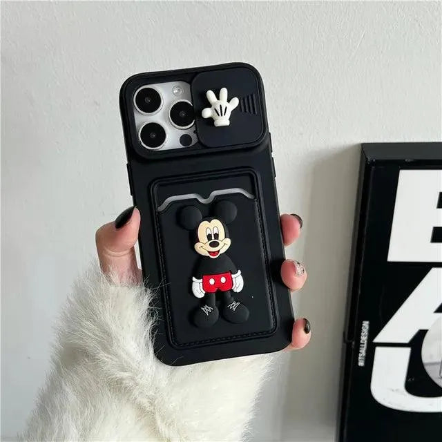 Mickey Minnie Wallet Phone Case (For iPhones) - Bear Hugs