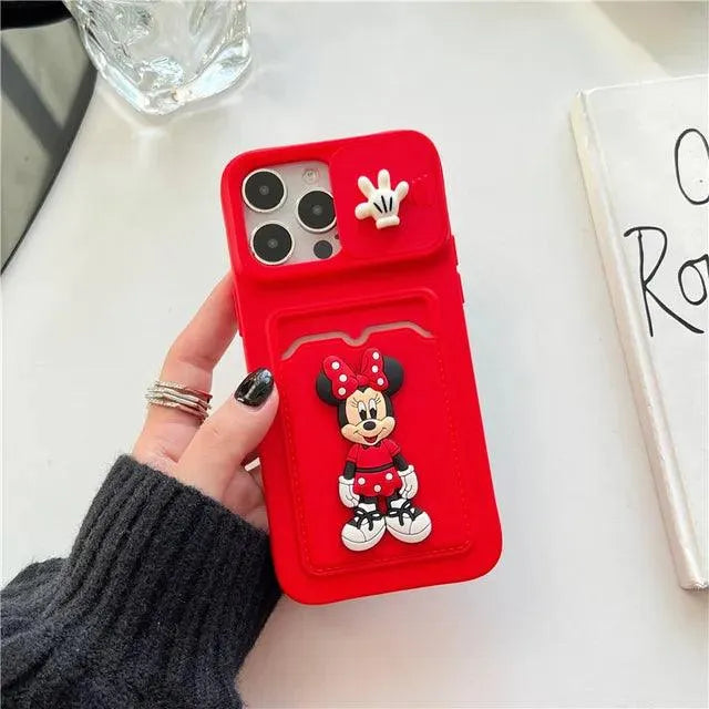 Mickey Minnie Wallet Phone Case (For iPhones) - Bear Hugs