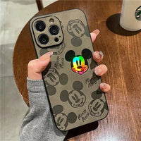 Mickey Mouse Laser Embossed Rainbow Effect Cover for All iPhone Models - Bear Hugs