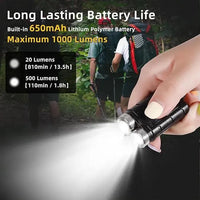 Mighty Mini 6-Mode Rechargeable Keychain Light - Bear Hugs