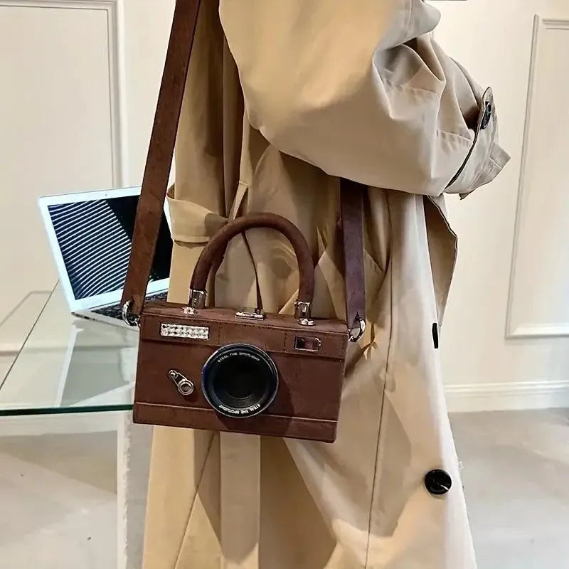 Mini Camera Shaped Handbag - Bear Hugs