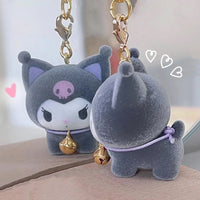 Mini Kuromi Fur Keychain - Bear Hugs