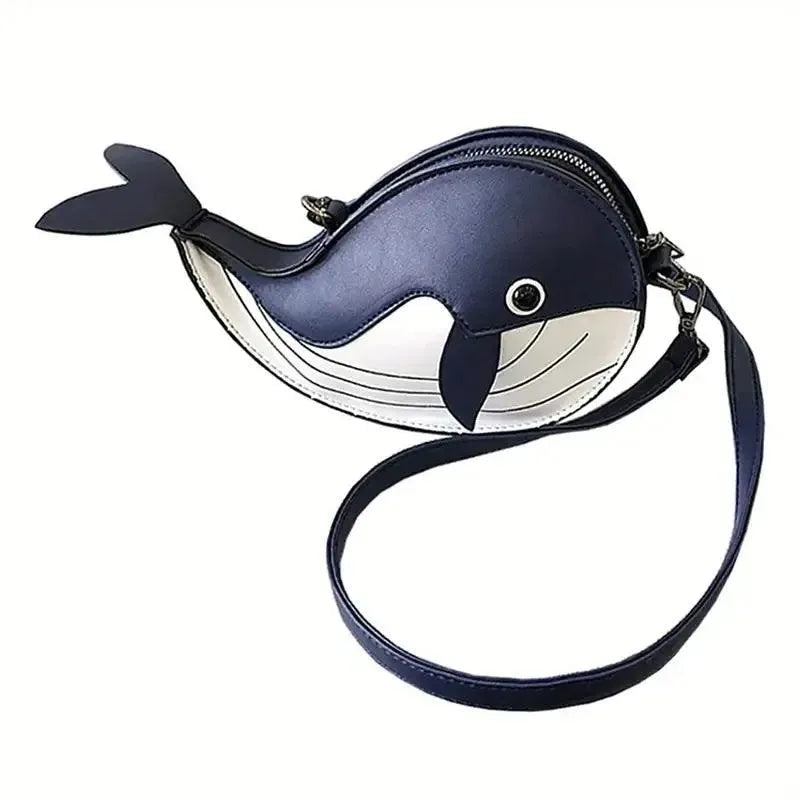 Minimalist Whale Design Shoulder Bag - Bear Hugs