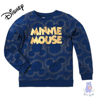 Minnie Mouse Print Crew-Neck Sweatshirt - Bear Hugs