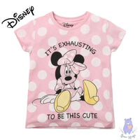 Minnie Mouse Print Crew-Neck T-shirt - Bear Hugs