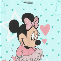 Minnie Mouse Print Crew-Neck T-shirt with Sequins - Bear Hugs