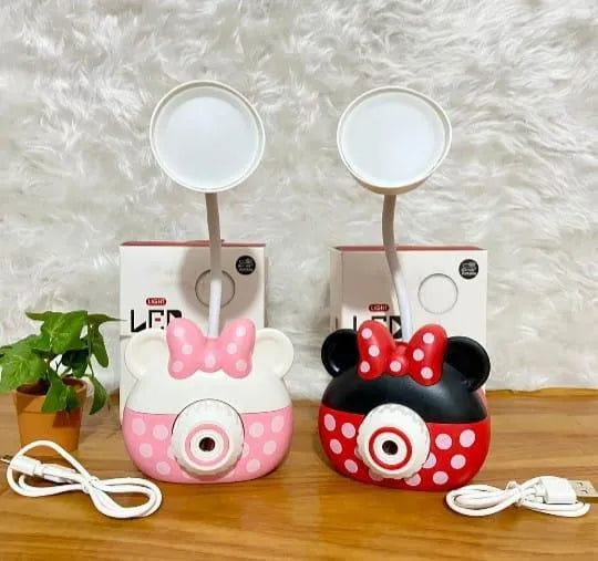 Minnie Mouse Rechargeable Mini LED Table Lamp with Sharperner - Bear Hugs