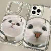 Mirror Cat Phone Case (For iPhones) - Bear Hugs