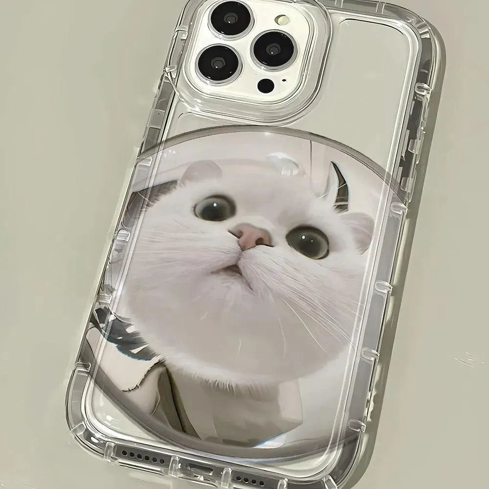 Mirror Cat Phone Case (For iPhones) - Bear Hugs