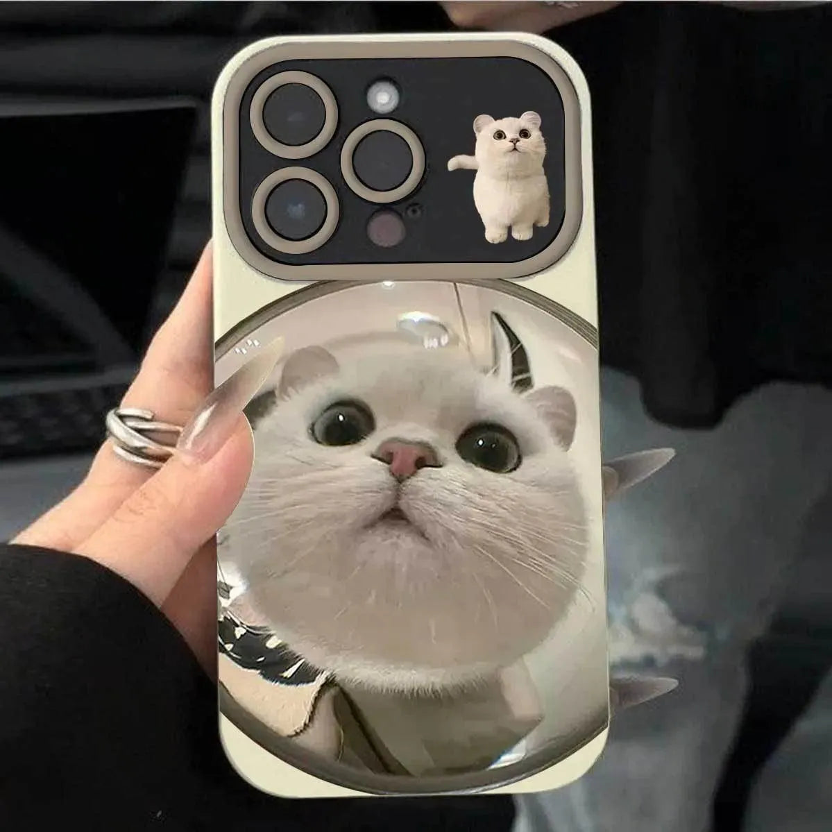 Mirror Cat Phone Case (For iPhones) - Bear Hugs