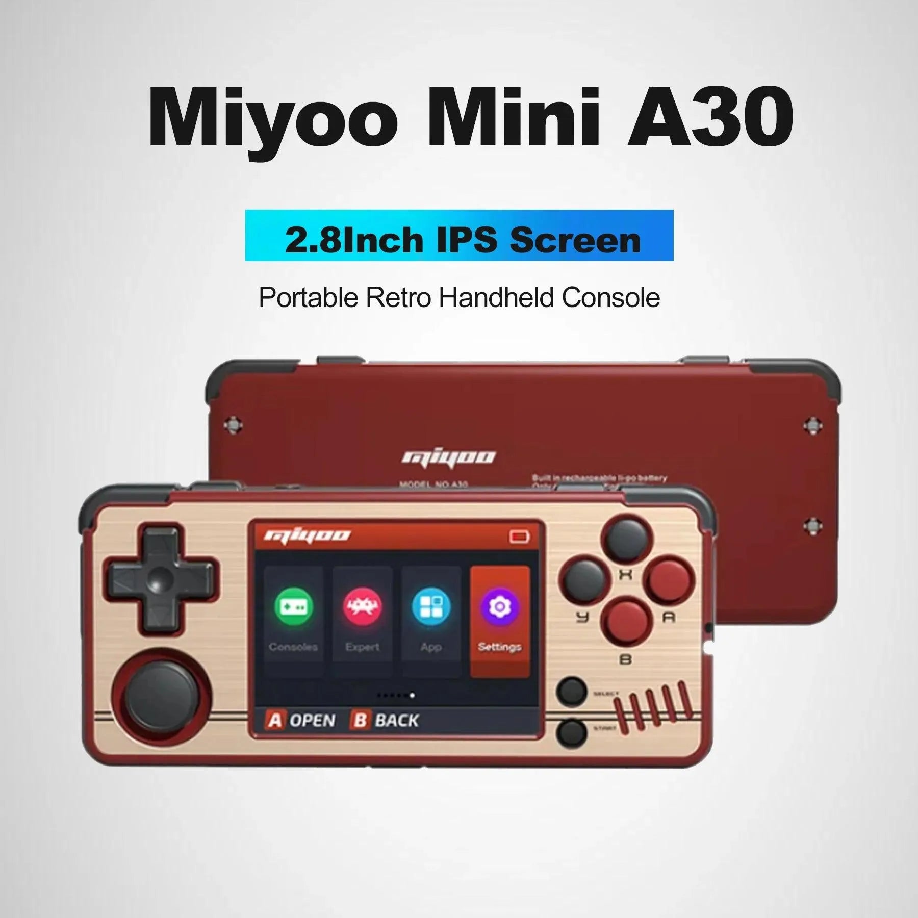 MIYOO A30 Portable Retro Handheld Game - Bear Hugs