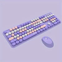 Mofii Wireless Retro Style Punk Mouse And Keyboard Kit - Bear Hugs