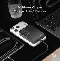 Momax 1-Power Q.Pass2 10000mAh Qi2.2 Magnetic Wireless Battery Pack MagSafe Powerbank IP168 - Bear Hugs