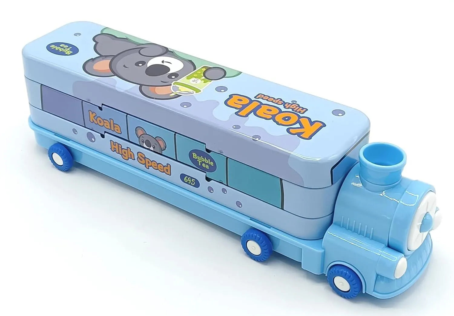 Moving Train Multifunction Pencil Geometry Box - Bear Hugs