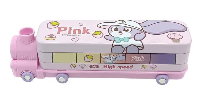 Moving Train Multifunction Pencil Geometry Box - Bear Hugs