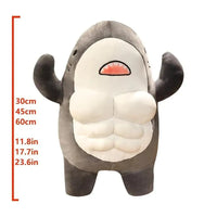 Muscular Shark Plushie - Bear Hugs