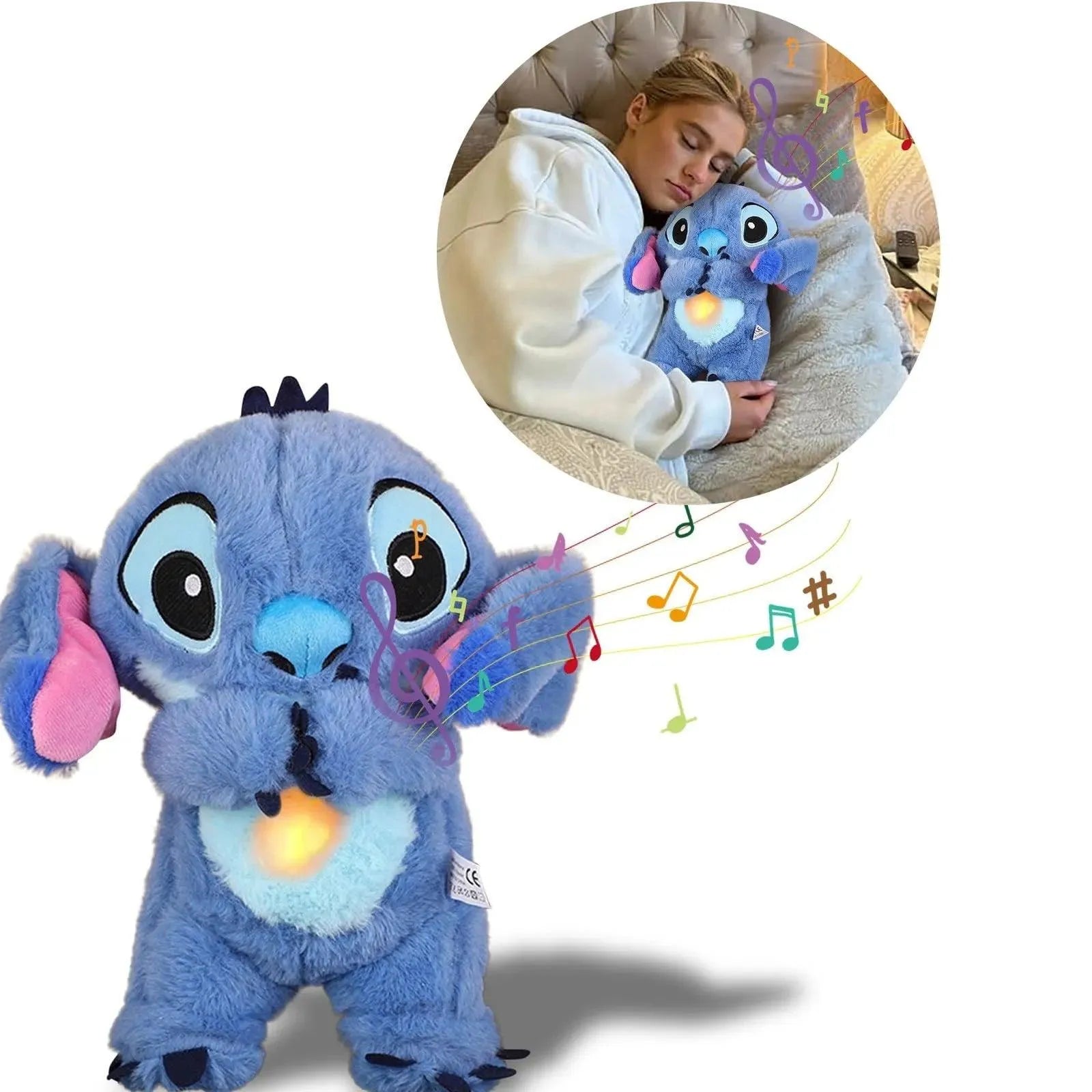 Musical Breathing Stitch Doll - Bear Hugs