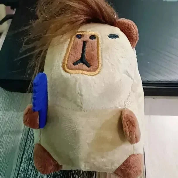سلسلة مفاتيح من القطيفة على شكل كابي مشطوف 