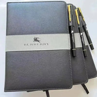 British Luxury Designer Notebook & Pen Set
