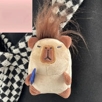 سلسلة مفاتيح من القطيفة على شكل كابي مشطوف 