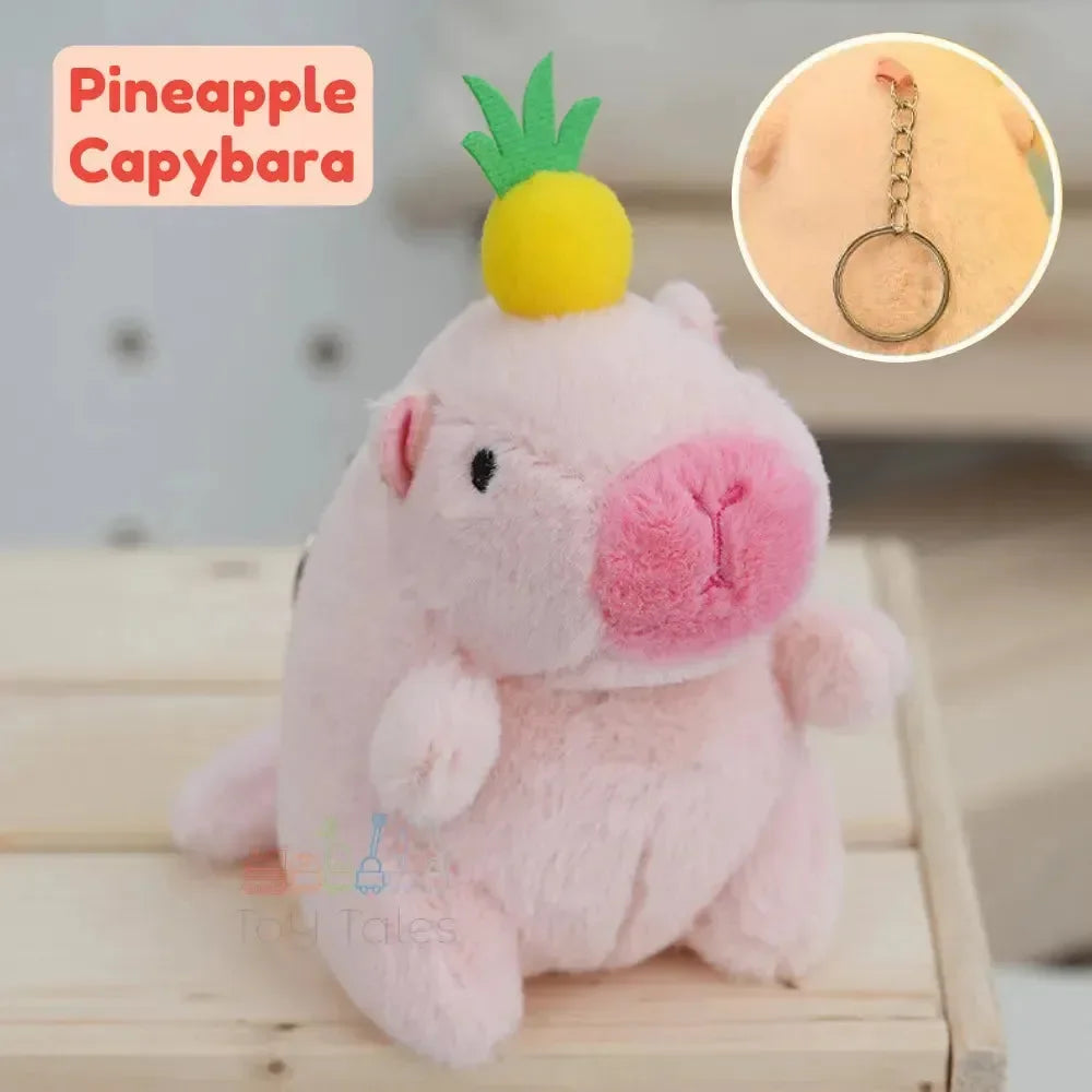 Fruity Fun Capy Plush Keychain