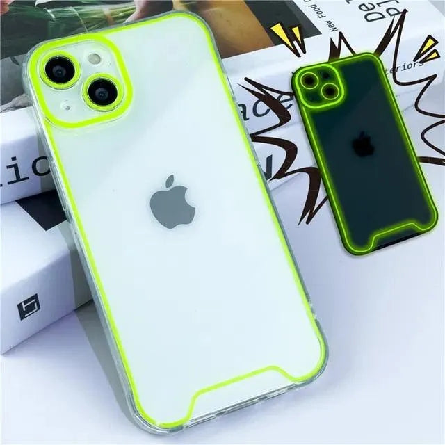 Neon Luminous Silicon Case (For iPhones) - Bear Hugs