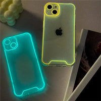 Neon Luminous Silicon Case (For iPhones) - Bear Hugs