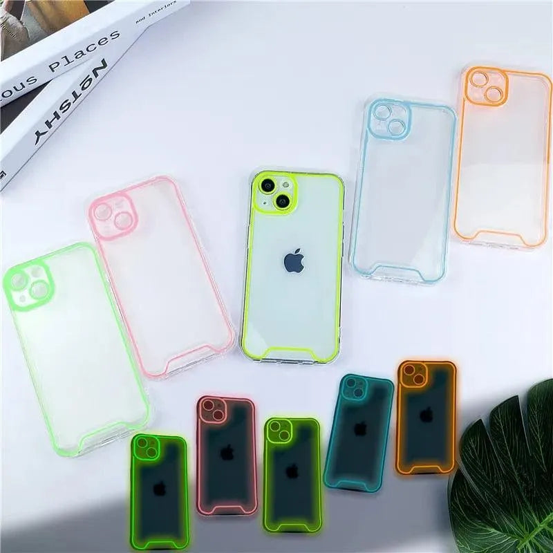 Neon Luminous Silicon Case (For iPhones) - Bear Hugs