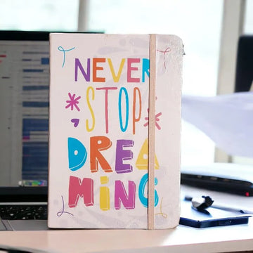 Never Stop Dreaming Motivational A5 Notebook - Bear Hugs