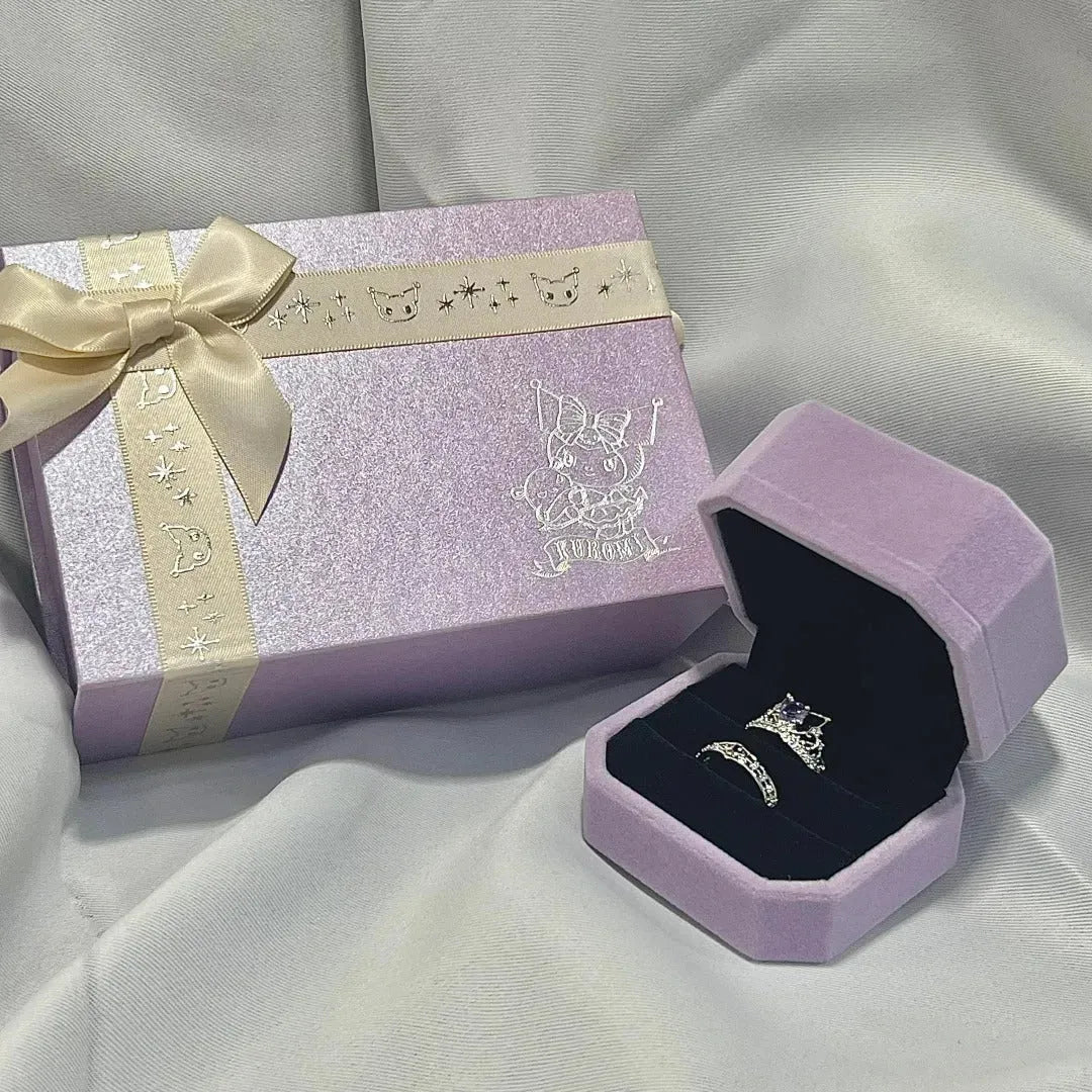 Kuromi Couple Ring Box