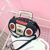 Novelty Mini Radio Shaped Handbag - Bear Hugs