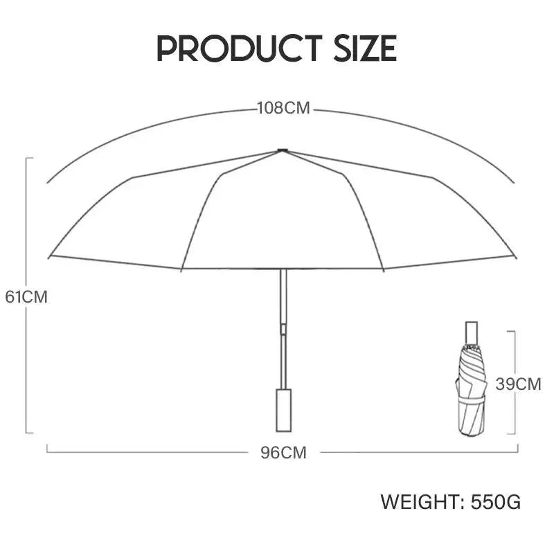 Novelty Tri-Fold Umbrella with In-built Fan - Bear Hugs