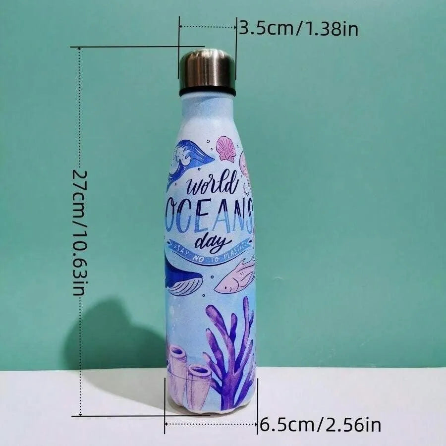 Ocean World Cola Metal Water Bottle (500 ml) - Bear Hugs