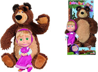 Official Masha & The Bear Plush Doll Set - Bear Hugs