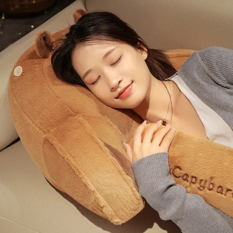 Capybara Plush Backrest Pillow - Bear Hugs