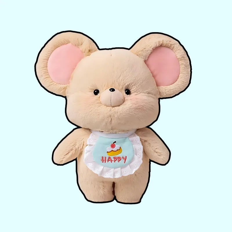 Kawaii Happy Mouse Plushie - Bear Hugs