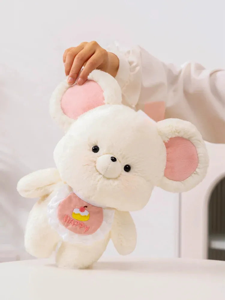 Kawaii Happy Mouse Plushie - Bear Hugs