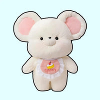 Kawaii Happy Mouse Plushie - Bear Hugs