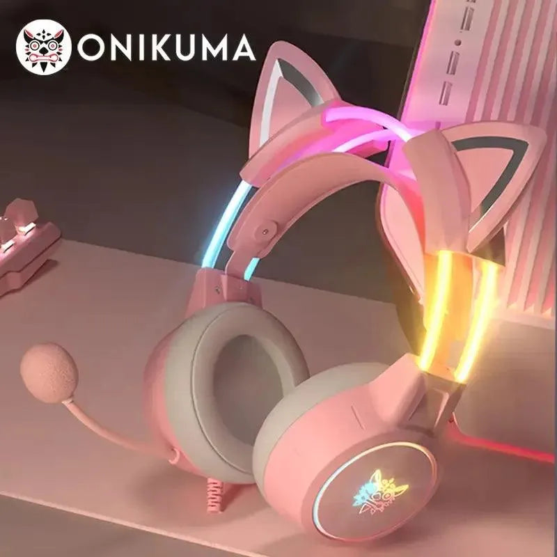 ONIKUMA X15 Pro Wired Gaming Headset - Bear Hugs