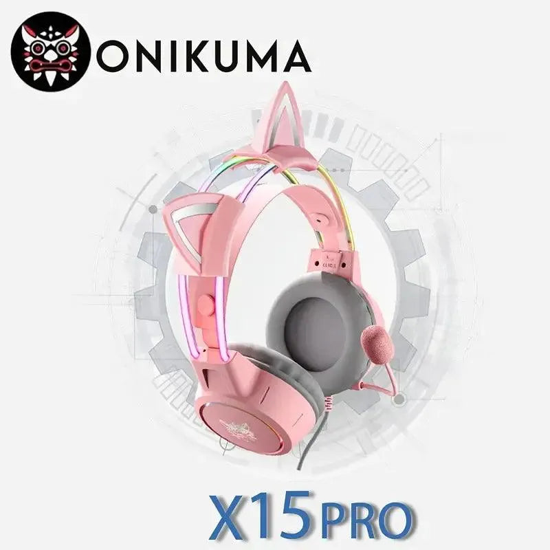 ONIKUMA X15 Pro Wired Gaming Headset - Bear Hugs