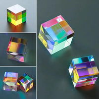 Optical Glass X-Prism Physics Cube - Bear Hugs