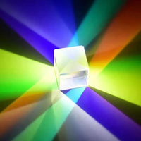 Optical Glass X-Prism Physics Cube - Bear Hugs