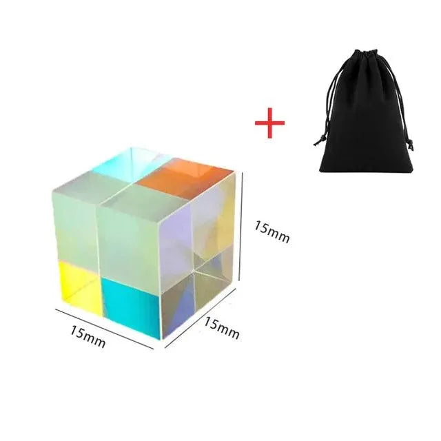 Optical Glass X-Prism Physics Cube - Bear Hugs