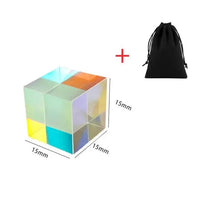 Optical Glass X-Prism Physics Cube - Bear Hugs