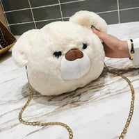 Fuzzy Fashion Teddy Sling Bag