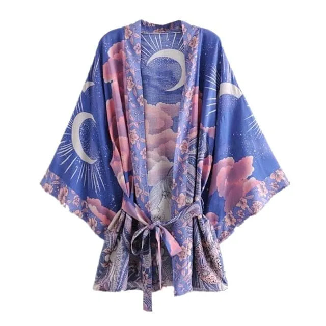 Pastel Moon Kimono - Bear Hugs